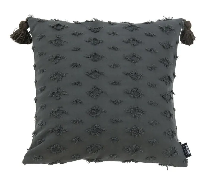 DONE Kissenhülle LUISE 45 x 45 cm anthrazit