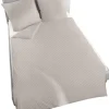 DORMISETTE RENFORCE-Bettwäsche BUNTGEWEBT 135 x 200 cm silbergrau