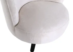 Drehsessel JIM-S Chenille-Bezug beige/schwarz