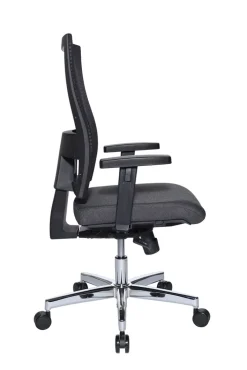 Drehstuhl ART PLUS Stoffbezug Grau/ Schwarz