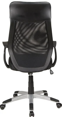 Drehstuhl NIKO Silberfarbig/ Schwarz