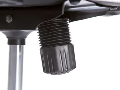 Drehstuhl PASCAL schwarz/chromfarbig 59 x 111-121x 61 cm