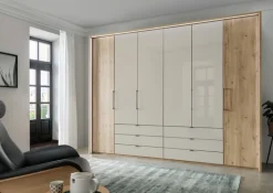 Drehtürenschrank CLIVO braun/ beige