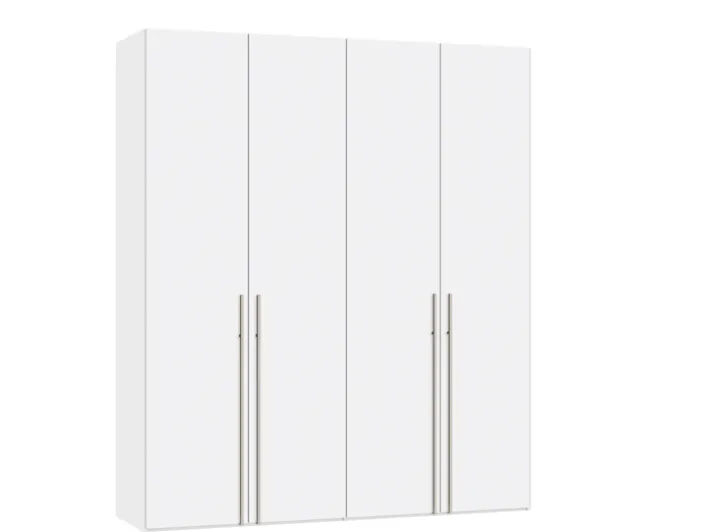 Drehtürenschrank TOPLINE IV 202,5 x 236 cm weiß