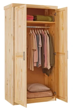 Drehtürenschrank VINCENT 95 x 190 cm braun