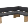Eckbank LINN Webstoff anthrazit/ Eiche Artisan NB