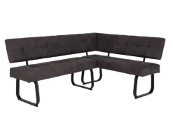 Eckbank LUISE 202 x 152 cm anthrazit