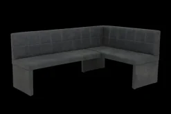 Eckbank MELANIE Vintage anthrazit Ausführung links