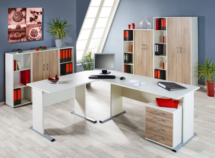 Eckplatte SERIE200 65 x 65 cm weiß