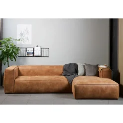 Ecksofa BEAN 175 x 305 cm cognac