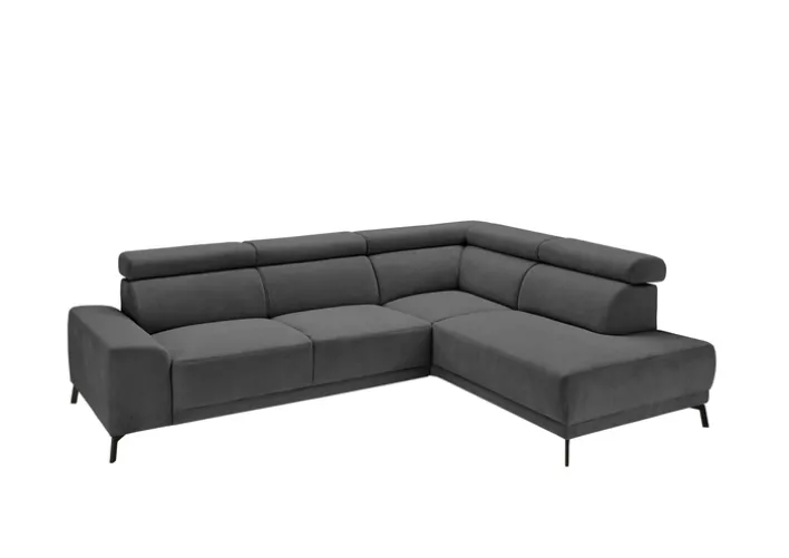 Ecksofa FORREST steelgrau