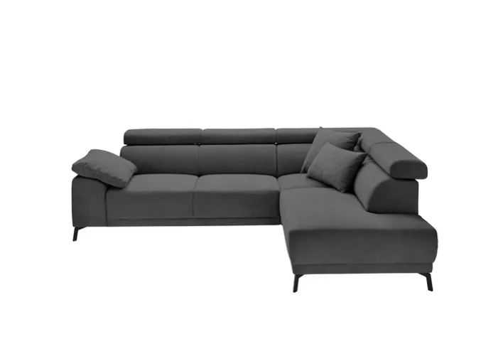 Ecksofa FORREST steelgrau