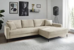 Ecksofa FREYA 267 x 173 cm cream