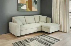 Ecksofa HOLDEN 239 x 158 cm cream