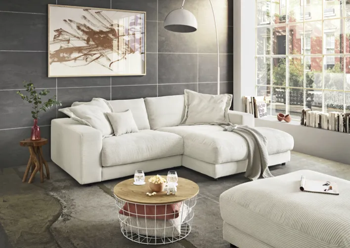 Ecksofa KAPSTADT 250 x 190 cm snow