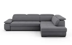 Ecksofa LISBON 286 x 216 cm grau