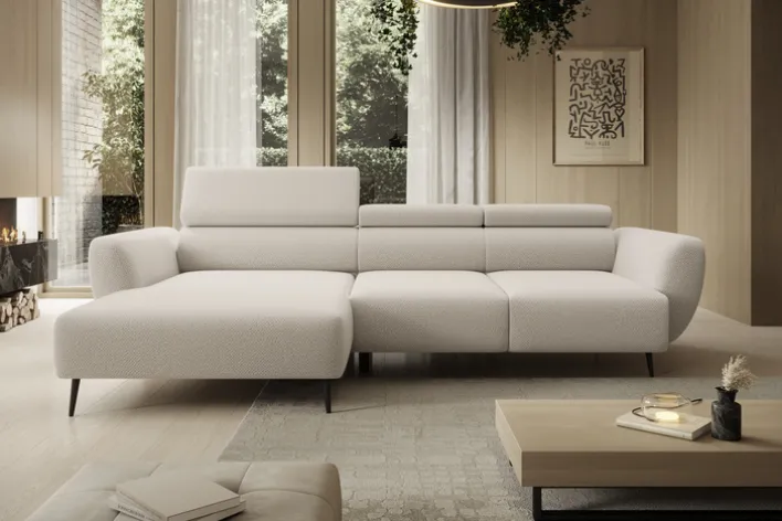 Ecksofa LUCIJA 174 x 277 cm beige