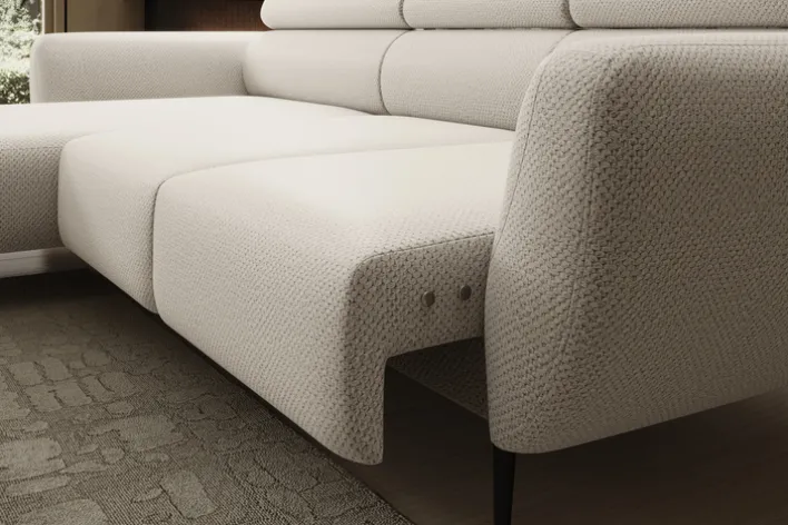 Ecksofa LUCIJA 174 x 277 cm beige