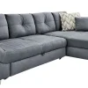 Ecksofa MACARIO 330 x 207 cm grau