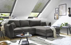 Ecksofa MADELYN 286 x 192 cm stonegrau