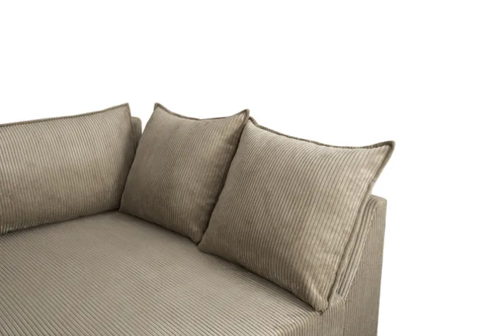 Ecksofa MASON 245 x 153 cm beige