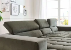 Ecksofa OLIVIA 329 x 190 cm olive