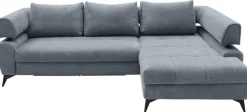 Ecksofa PARIS 267 x 188 cm graublau