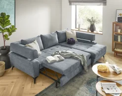 Ecksofa PARIS 267 x 188 cm graublau