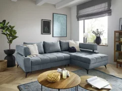 Ecksofa PARIS 267 x 188 cm graublau