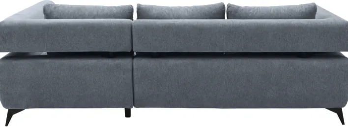 Ecksofa PARIS 267 x 188 cm graublau
