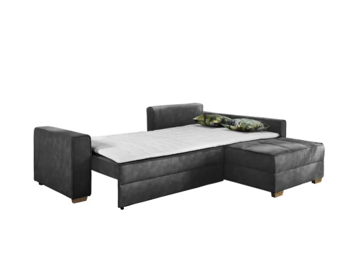 Ecksofa PAROS 257 x 207 cm grau