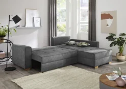 Ecksofa PAROS 257 x 207 cm grau