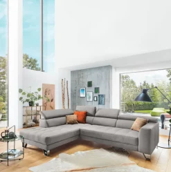 Ecksofa REEVE F 220 x 293 cm grey