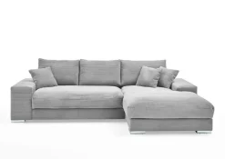 Ecksofa ROMAN 285 x 176 cm hellgrau