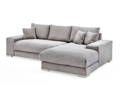 Ecksofa ROMAN 285 x 176 cm hellgrau
