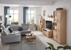 Ecksofa SEVRAN mit Schlaffunktion 242 x 210 cm alu