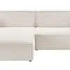 Ecksofa UPPER EAST 168 x 276 cm weiß