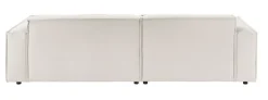 Ecksofa UPPER EAST 168 x 276 cm weiß