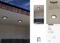 ECO-LIGHT LED Außenwandleuchte KAYAH anthrazit