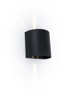 ECO-LIGHT LED Außenwandleuchte GEMINI BEAMS 11 cm schwarz