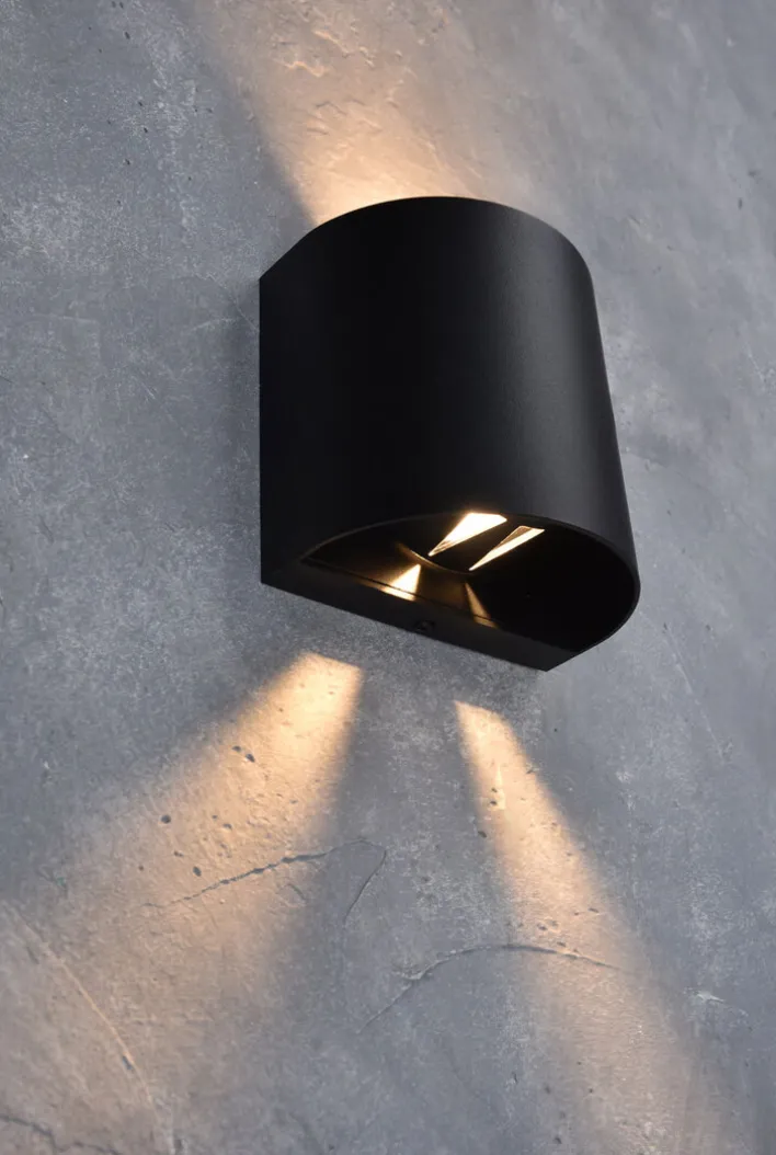 ECO-LIGHT LED Außenwandleuchte GEMINI BEAMS 11 cm schwarz