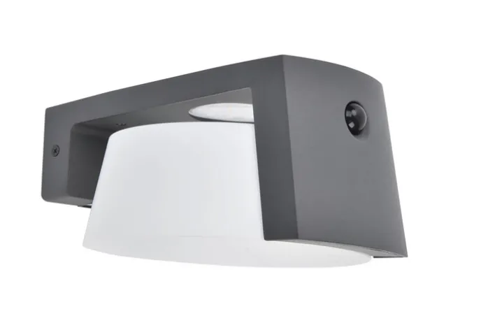 ECO-LIGHT LED Solar Außenwandleuchte MOON B anthrazit