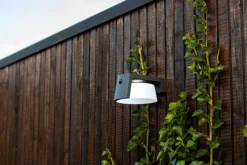 ECO-LIGHT LED Solar Außenwandleuchte MOON B anthrazit