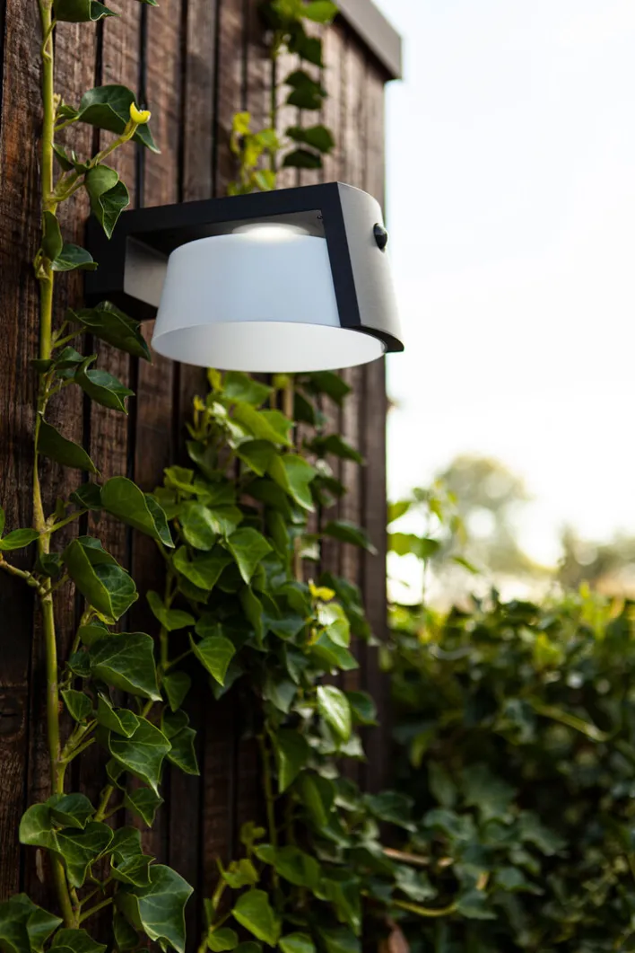 ECO-LIGHT LED Solar Außenwandleuchte MOON B anthrazit