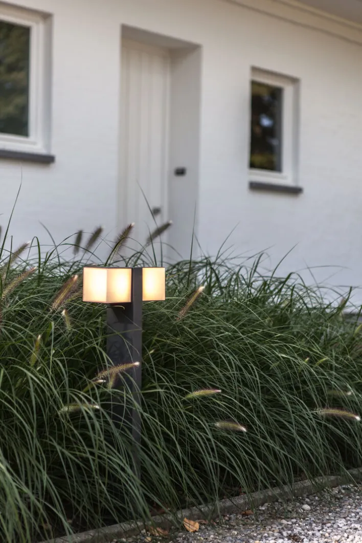 ECO-LIGHT LED Wegeleuchte CUBA 2-flg anthrazit