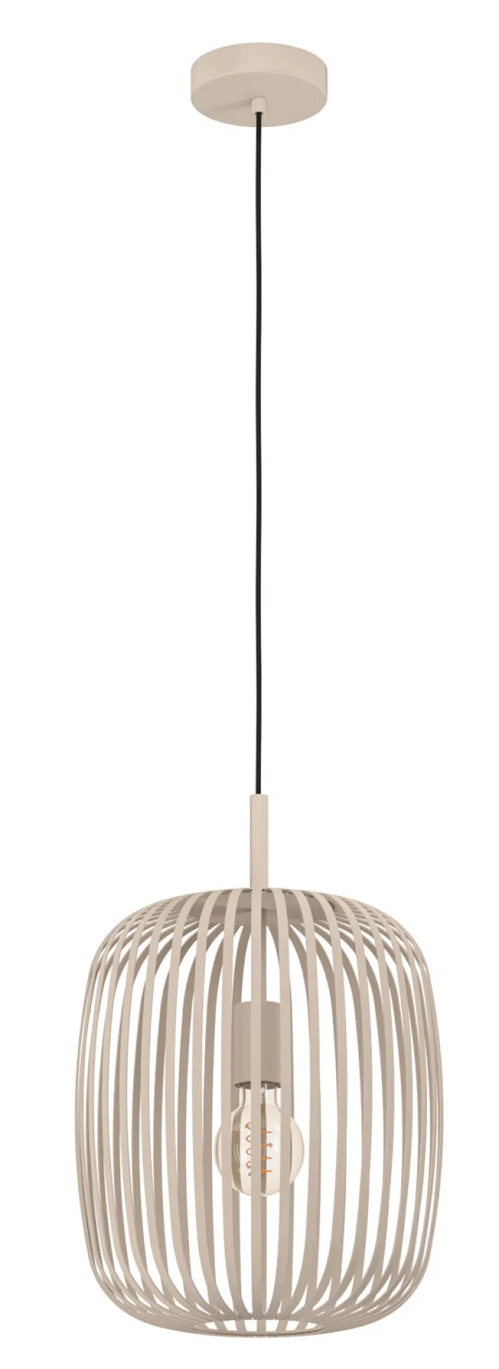 EGLO Retrofit Pendelleuchte ROMAZZINA 32 cm sandfarbig