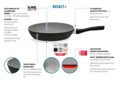 ELO Bratpfanne BASALT+ 28 cm mit Antihaft
