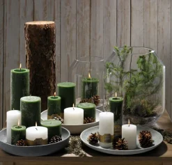 ENGELS KERZEN Kerzenteller AGNETHA 40 cm grau