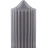 ENGELS KERZEN Rillenkerze 8/H15 cm schiefergrau