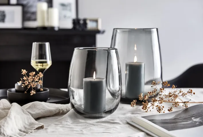 ENGELS KERZEN Windlicht LEA 30 cm schiefer